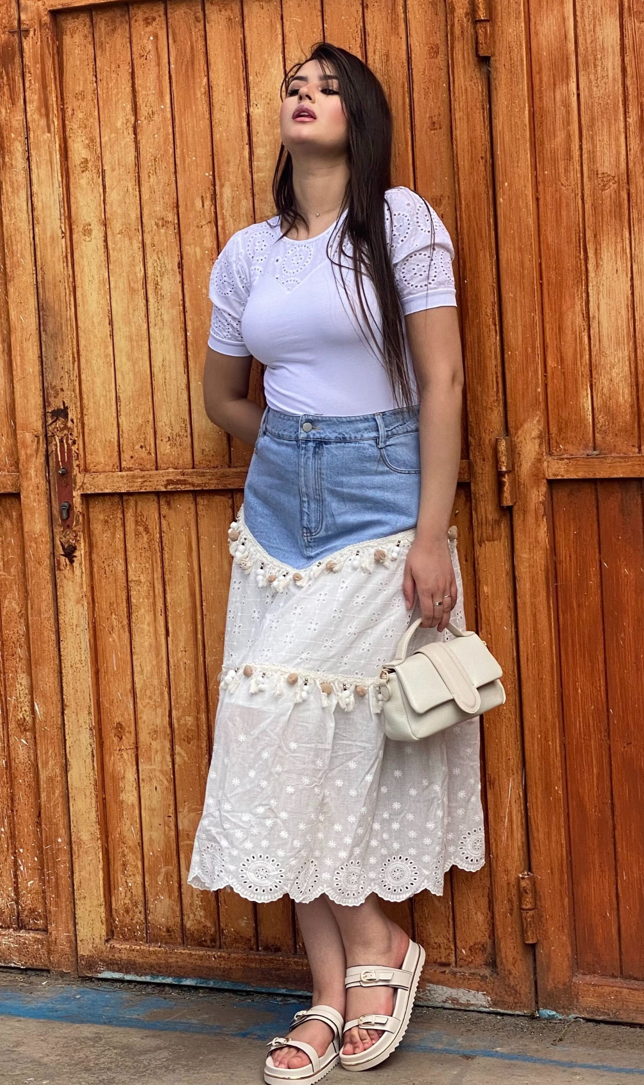 Jupe Patch Jeans