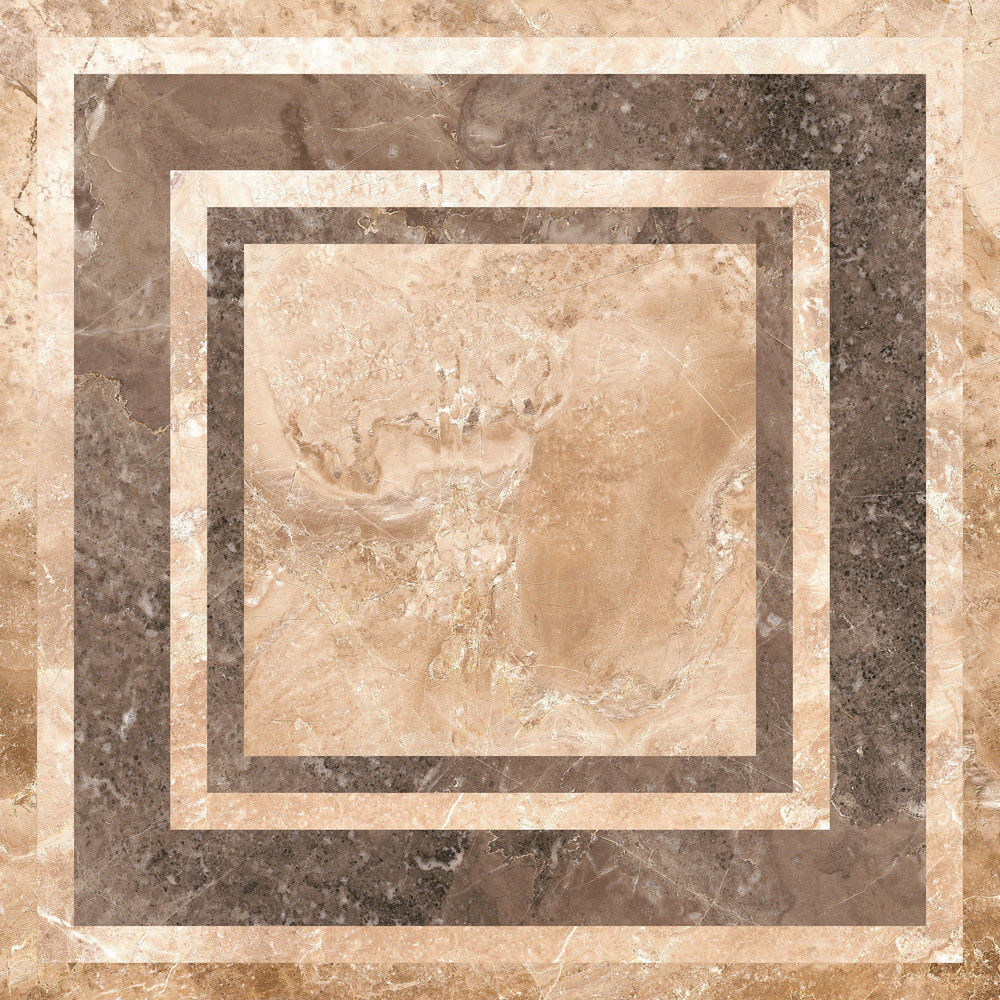 Керамогранит Конкорд Деко-2 Коричневый Глазурованный 45х45 см