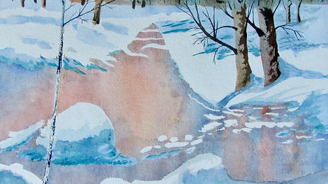 Paysage en hiver - Pierre Tondu