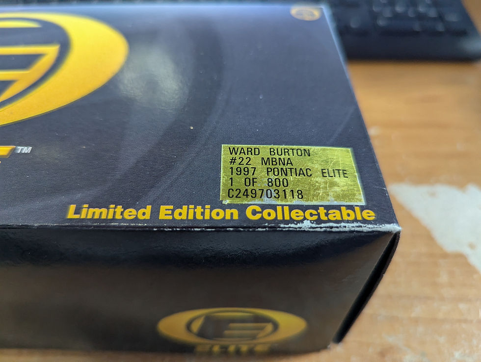 Thumbnail: 1997 Pontiac Ward Burton #22 MBNA ELITE ACTION DIECAST