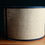 Miniature : Grand abat-jour cylindrique en toile de jute vintage