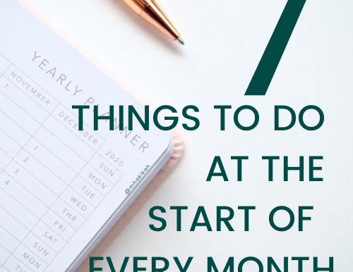 7 Rituals To Start The Month