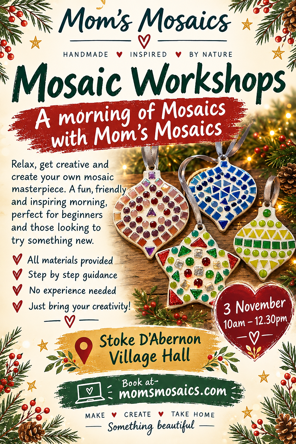 Adult Christmas Mosaic Workshop