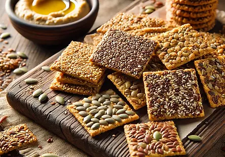 Blood Sugar-Balancing Seed Crackers