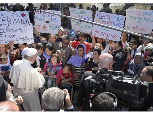 Papa: encontrar, acolher e escutar os refugiados
