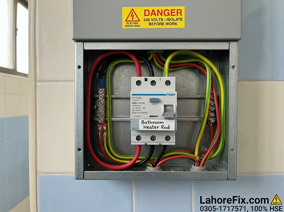 Bathroom Heater Rod Wiring Safety Lahore Safe Guide