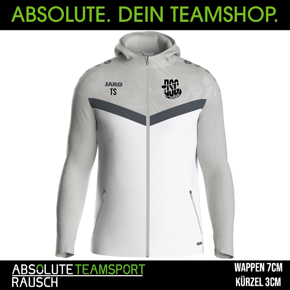 Miniaturbild: JSG1912 Hoody Jacke 6824 - 016 weiss/grau
