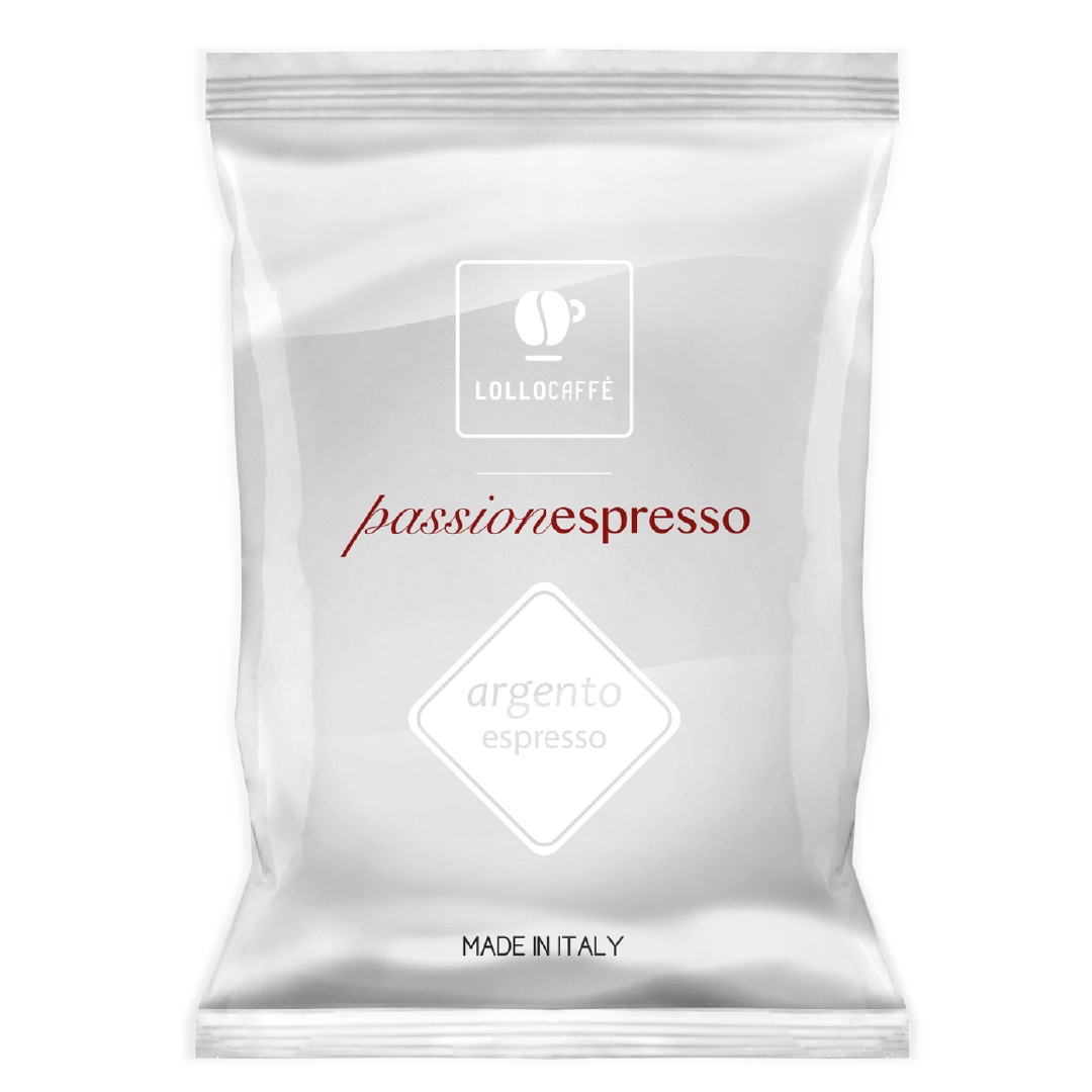 Argento Lollo Caffe 100 Kaffeekapseln Nespresso* kompatibel