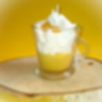 bougie parfumée citron meringué face