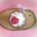 Bougie Instant Velours Rose Vanillée dessus