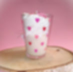 Bougie Chantilly Cœur Rose parfum Fleur de Coton de face