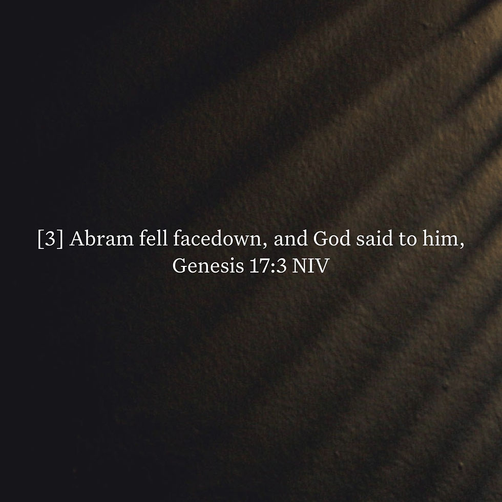Genesis 17:3 Daily Devotional & Meaning – Abram Fell on His Face, True Submission, and the God Who Comes Near