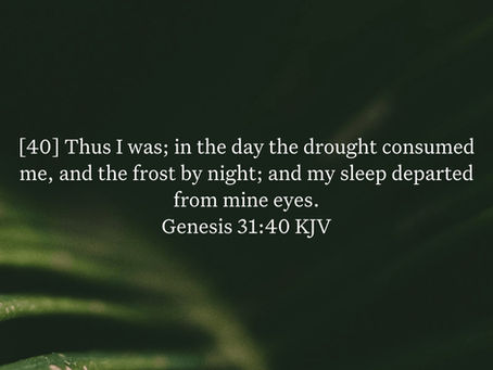 Genesis 31:40 Daily Devotional & Meaning – Drought by Day and Frost by Night