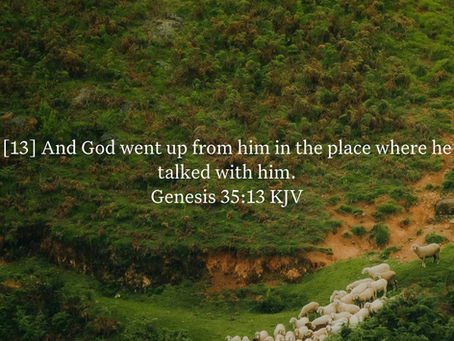Genesis 35:13 Daily Devotional & Meaning – God Went Up from Jacob