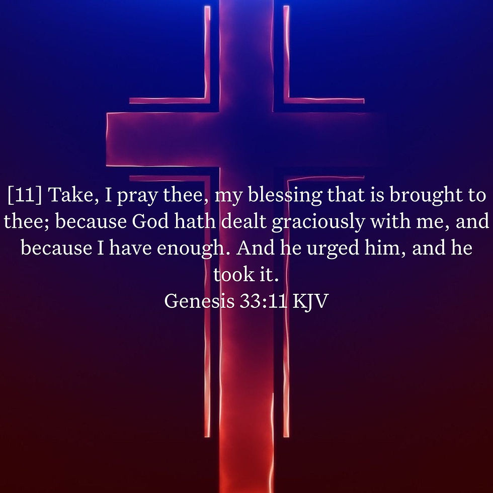 Genesis 33:11 Daily Devotional & Meaning – God Hath Dealt Graciously with Me
