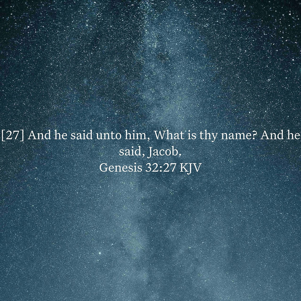 Genesis 32:27 Daily Devotional & Meaning – What Is Thy Name?