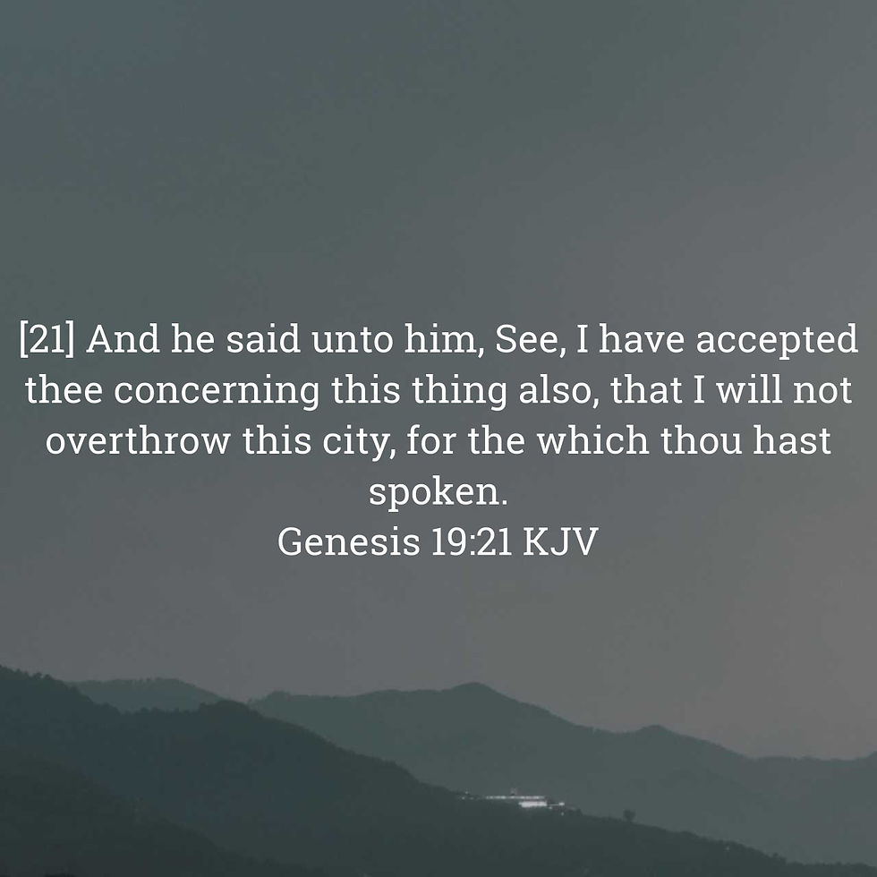 Genesis 19:21 Daily Devotional & Meaning – God’s Mercy to Lot, Accepted Intercession, and Generosity in Judgment