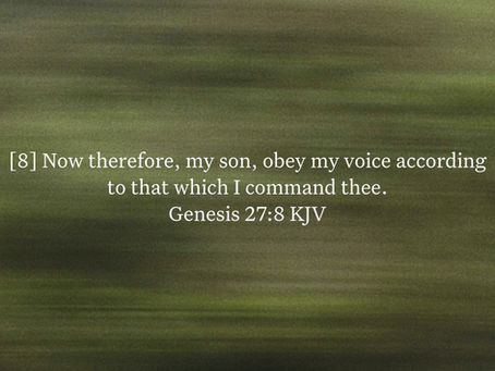Genesis 27:8 Daily Devotional & Meaning – Rebekah Tells Jacob to Obey Her Voice