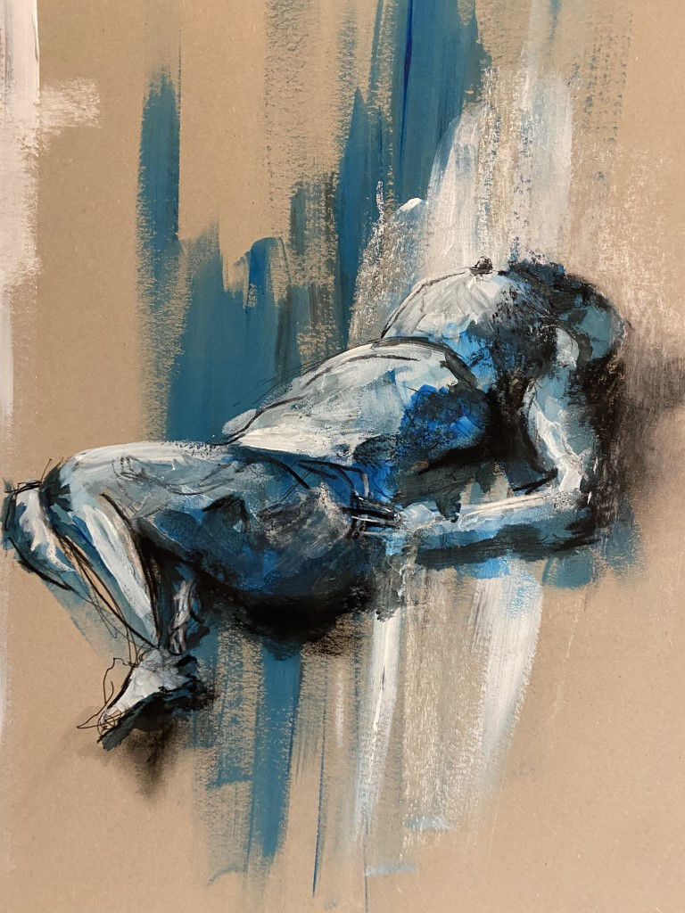 Nude in Blue 1. Prints.