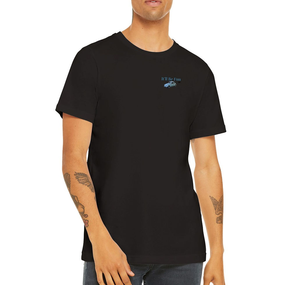 Thumbnail: 'It'll Be Fun' Small Logo Premium Unisex Crewneck T-shirt
