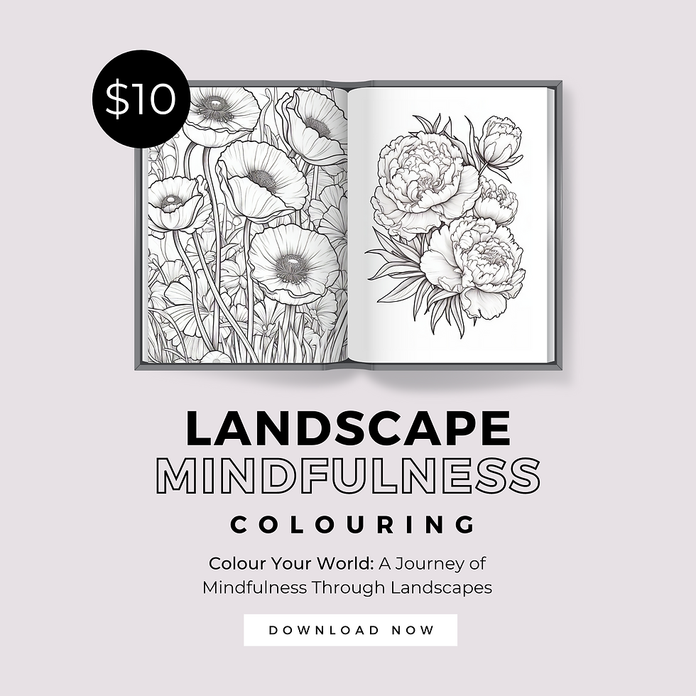 Thumbnail: Landscape Mindfulness Colouring: Colour Your World