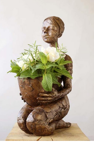 Carol Peace, Moon Brings Spring, Bronze resin, 40 x 16 x 24_woolff Gallery,