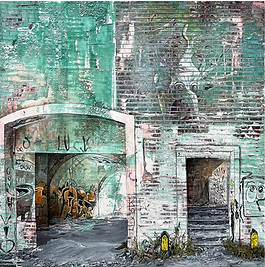 9 Portal to Luck, Oil, Acrylic & Mixed Media on Panel, 76.3 x 76.3cm.jpeg