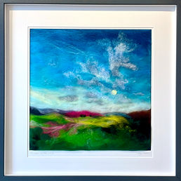Woolff Gallery_Lucy Storrs Escape to the Wild_silk and wool_textile art_