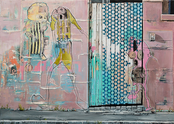30 Faithful Gaurdians, Oil, Acrylic & Mixed Media on Canvas, 50 x 70 cm.jpeg