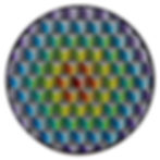 'Hexagonal Shift' - Acrylic and spray paint on pozi screws and board - 96cm diameter