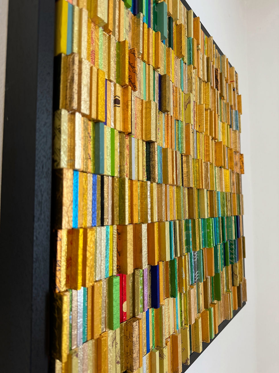 Joanne Tinker, Green Ingots (side view)