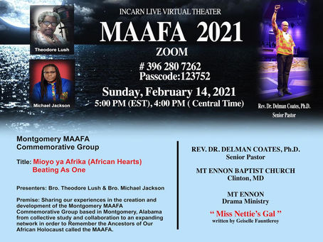 THE MAAFA EXPERIENCE 2021 LIVE VIRTUALLY