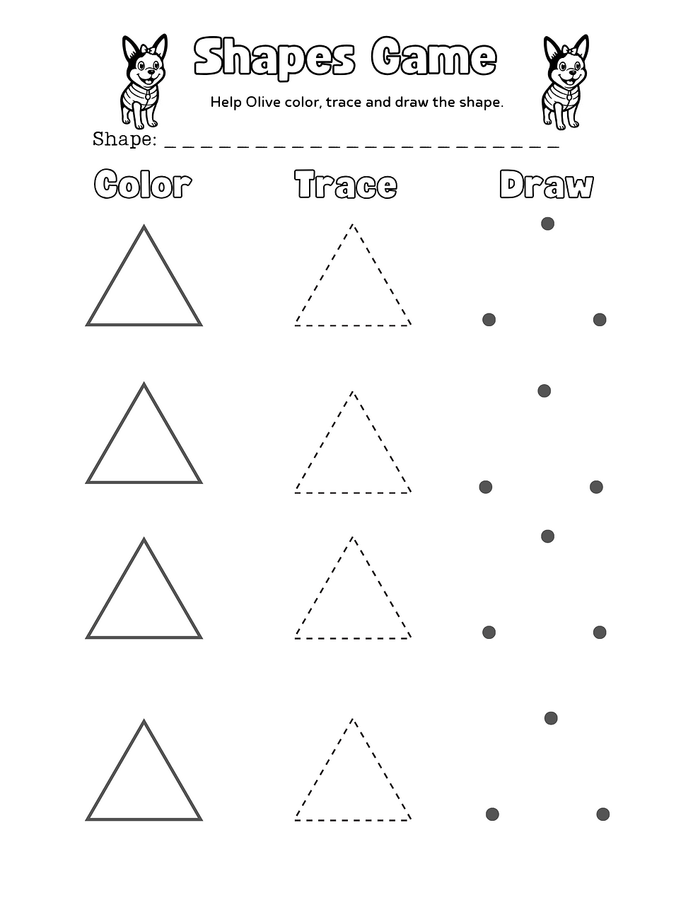 Thumbnail: Coloring Pages and Games with Olive: Camp Edition