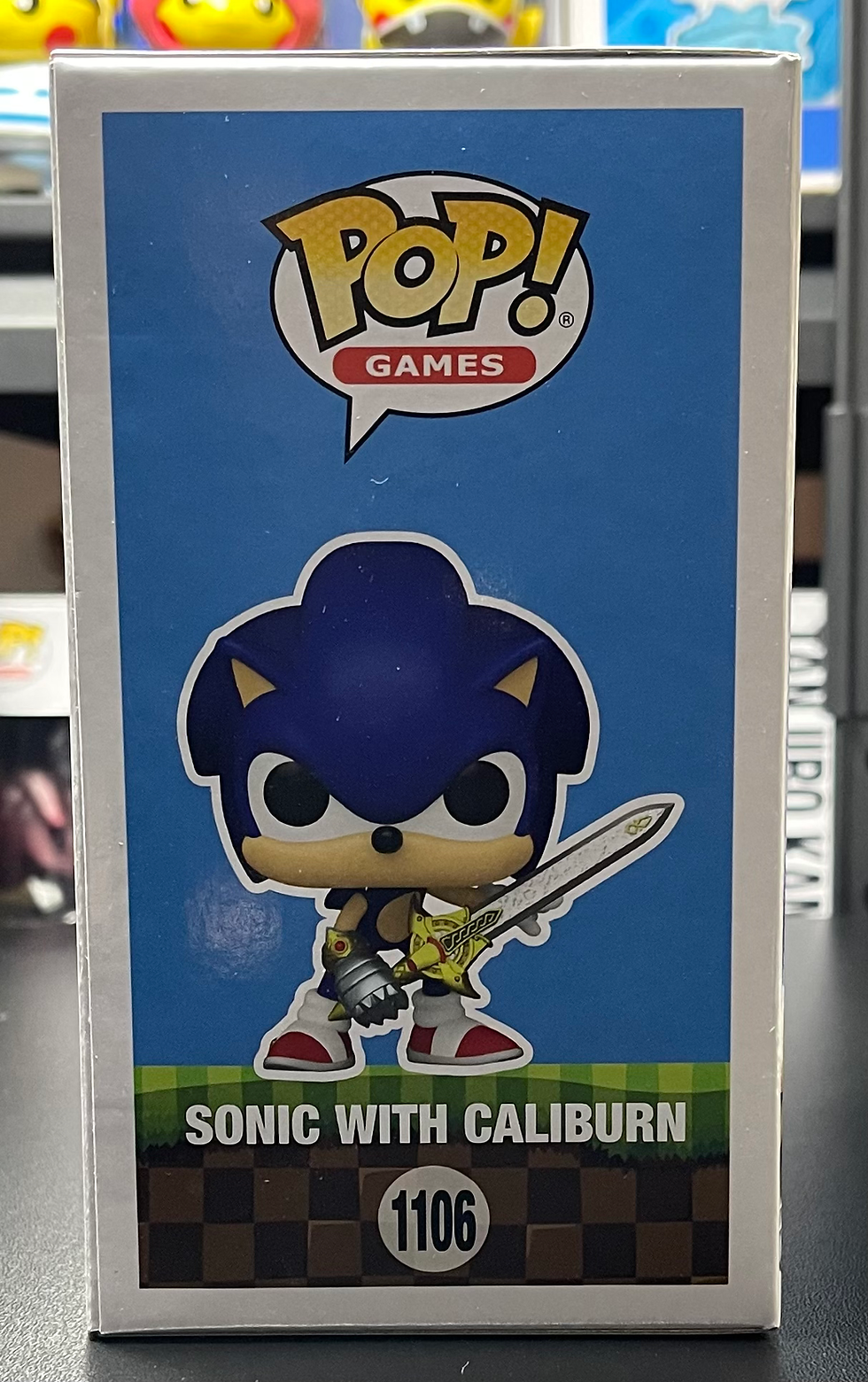 Thumbnail: Sonic with Caliburn Funko Pop!  #1106 – Sonic the Hedgehog