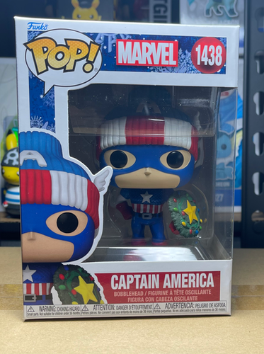 Marvel Holiday Captain America Funko Pop! Vinyl Figure #1438 | Lee
