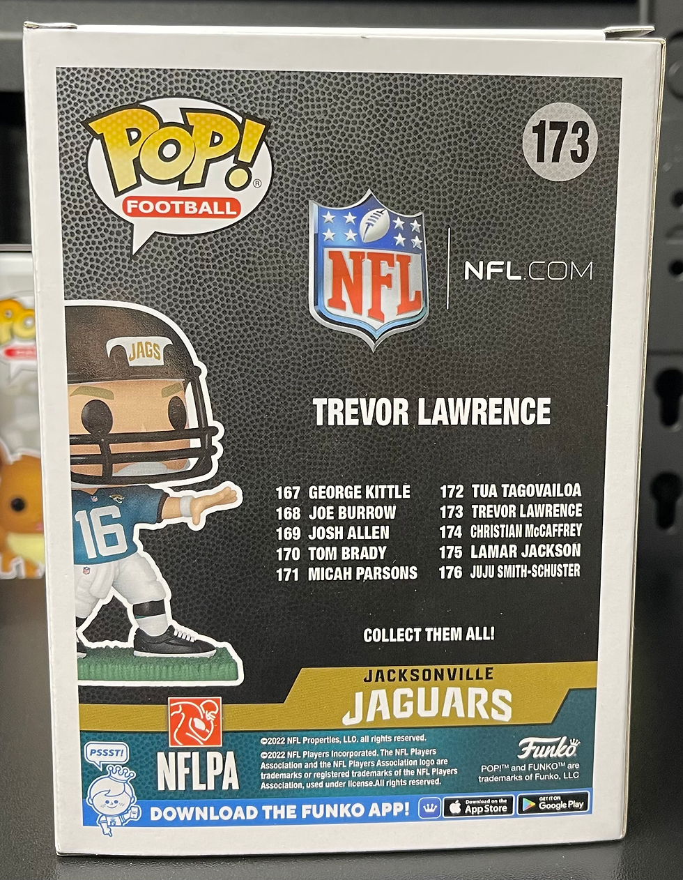 Thumbnail: Funko Pop! Trevor Lawrence #173 – Jacksonville Jaguars (Home Uniform)