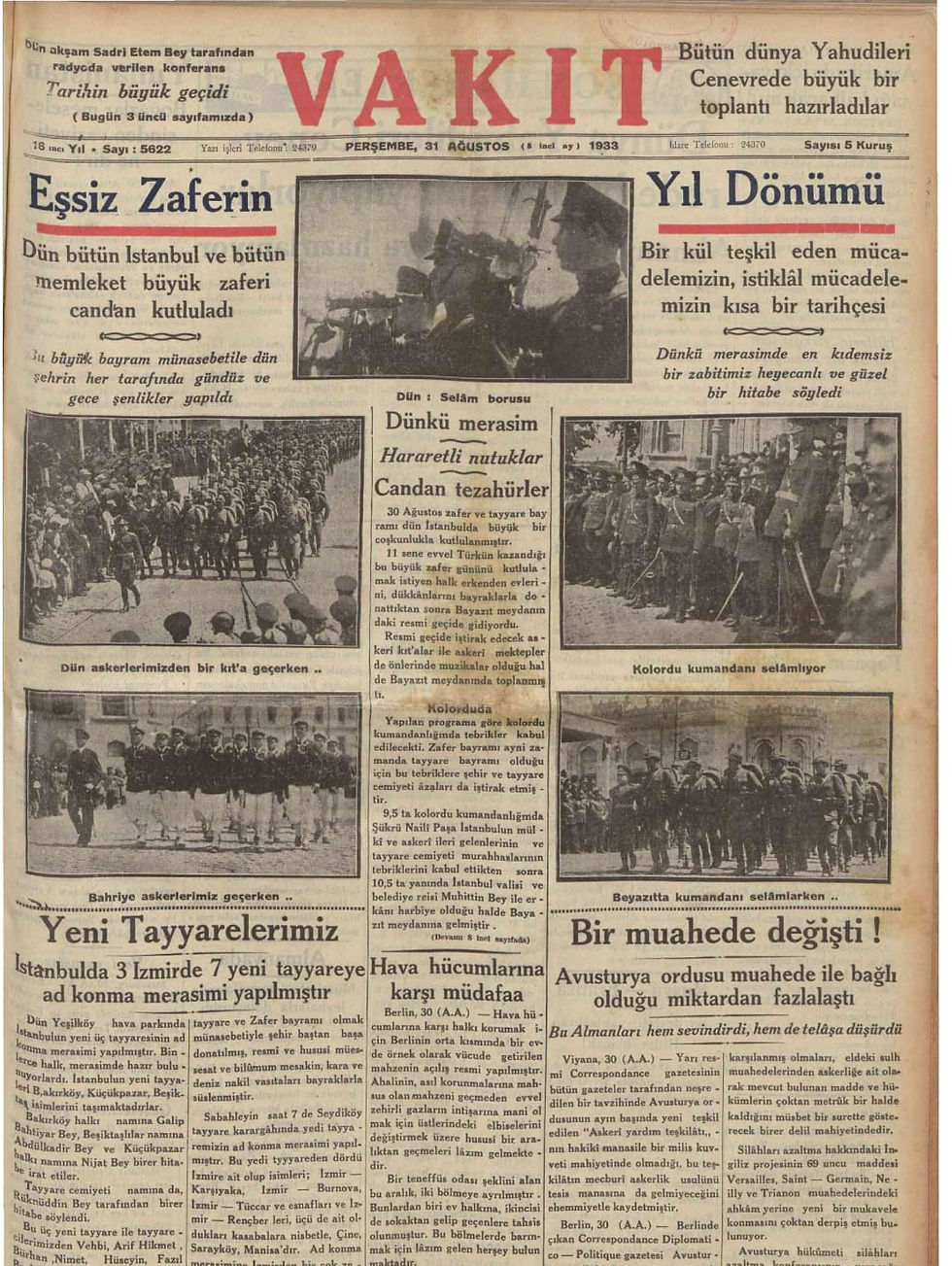 31 Ağustos 1933
