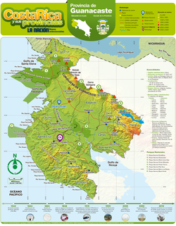MAPA DE GUANACASTE, diseño editorial