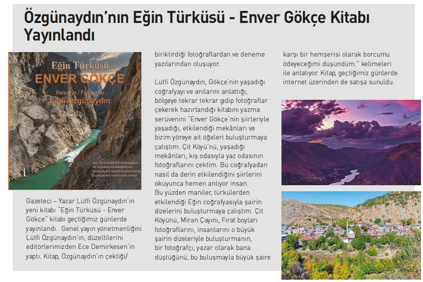 Lütfi Özgünaydın - Eğin Türküsü - Enver Gökçe Kitabı