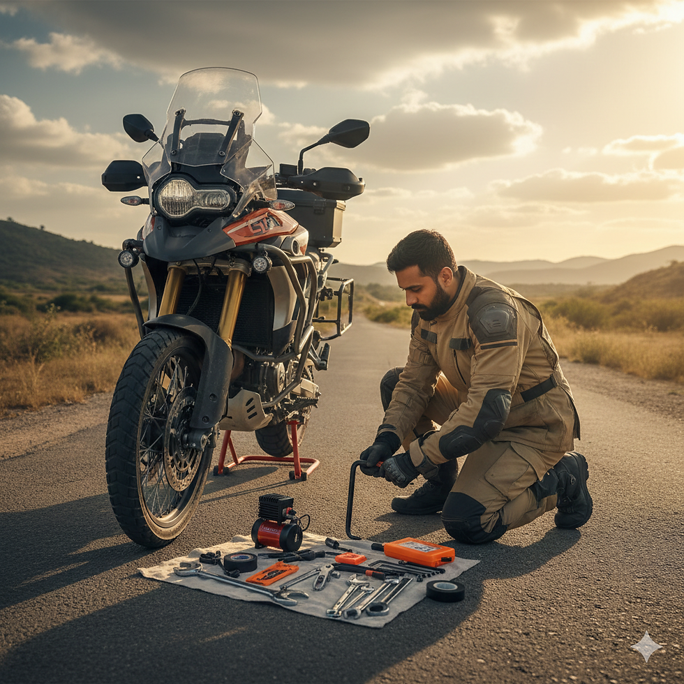 Your Essential Roadside Emergency Kit for Indian Motorbike Trips