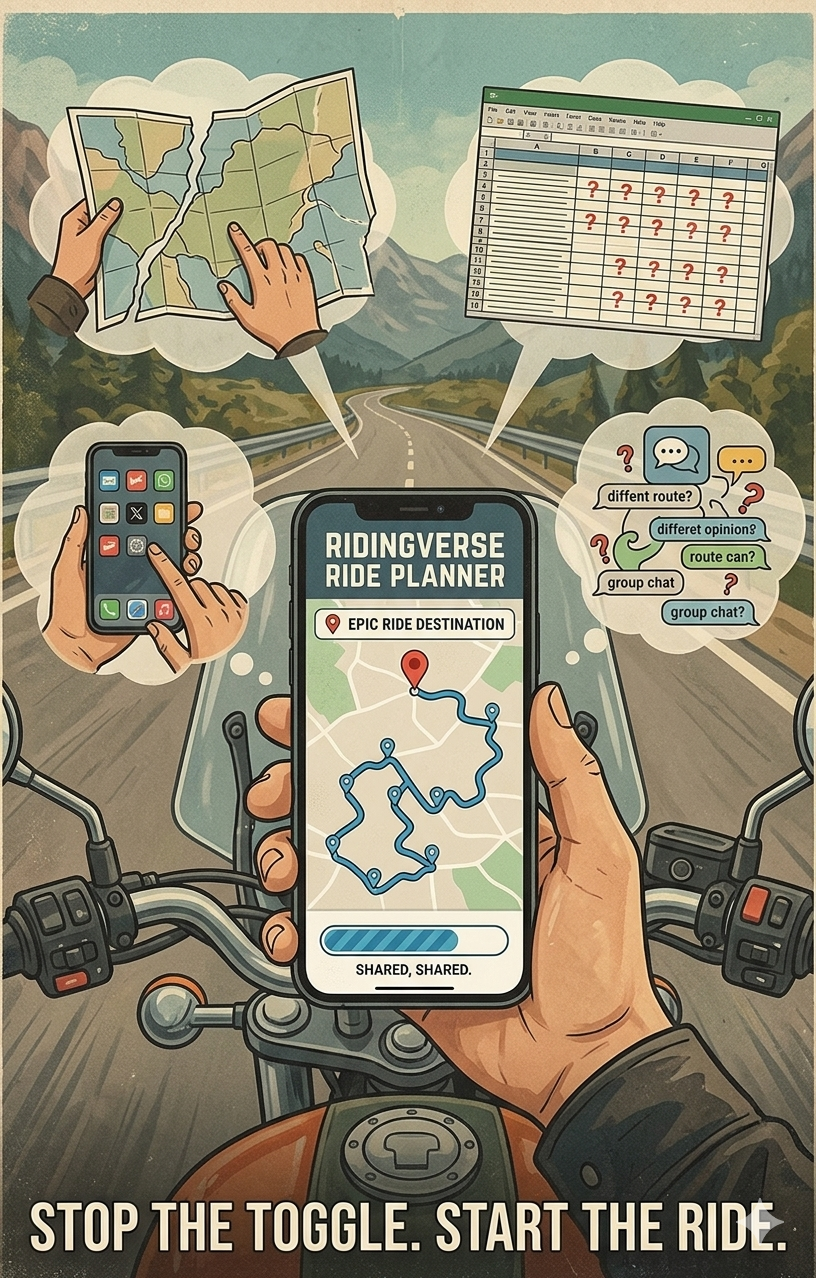 Ride planning with riding verse