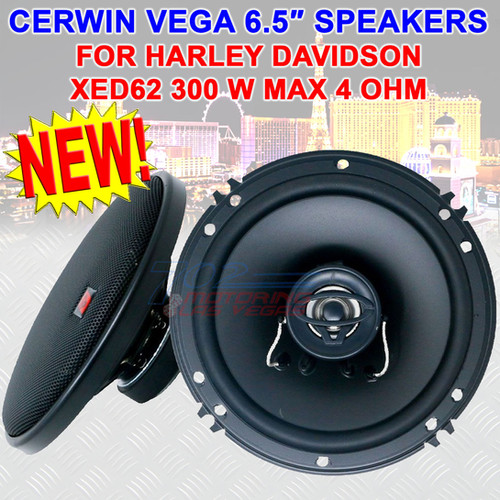 CERWIN VEGA XED62 6.5 INCH CAR MOTORCYCLE SPEAKERS FOR HARLEY DAVIDSON