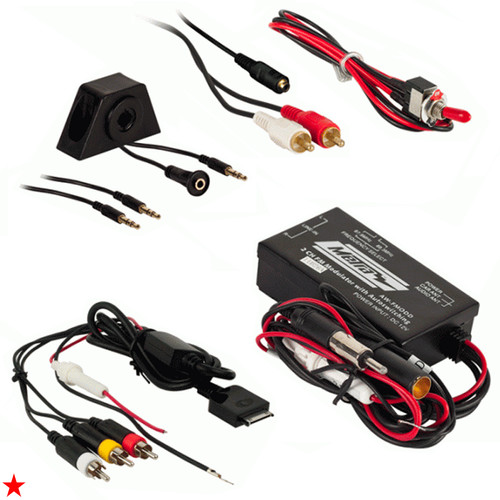 METRA AXXESS AXFM01 FM MODULATOR WITH iPOD CABLE WITH DASH MOUTING