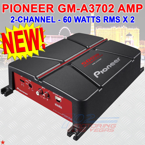 PIONEER GMA3702 500 WATTS 2CHANNEL BRIDGEABLE CLASS AB FULL RANGE