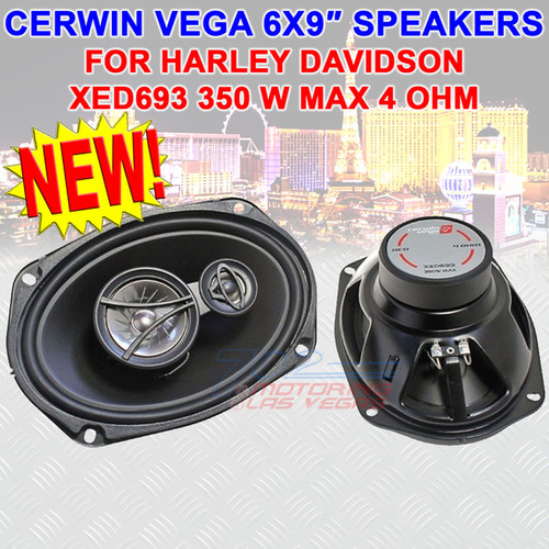 CERWIN VEGA XED693 6X9 INCH CAR MOTORCYCLE SPEAKERS FOR HARLEY DAVIDSON