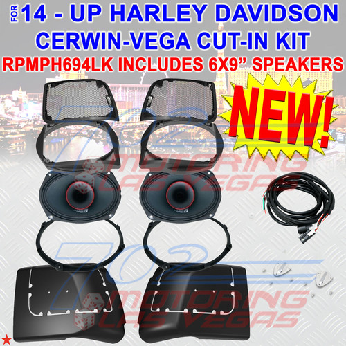 CERWIN VEGA RPMPH694LK 14 23 HARLEY DAVIDSON CUT IN LID KIT WITH