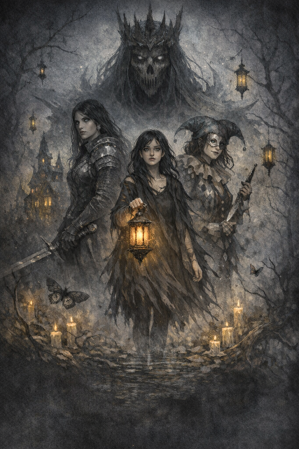 Gothic women facing the Hollow King.png