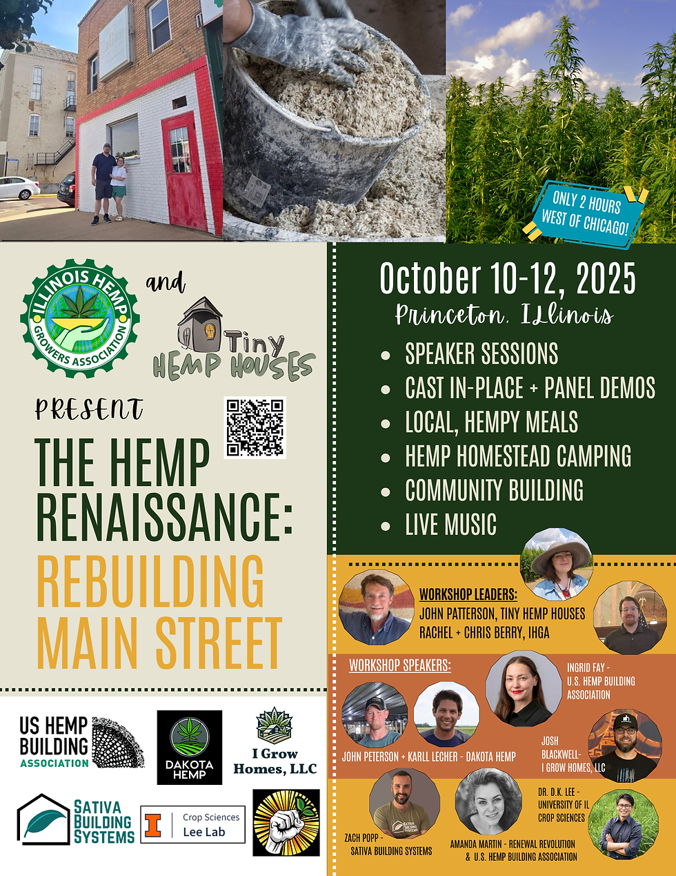 Be sure to check out our this first of it's find hemp building experience coming to Princeton this October!