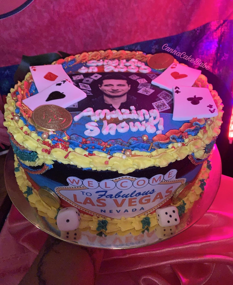 9 inch Mat Franco celebration cake