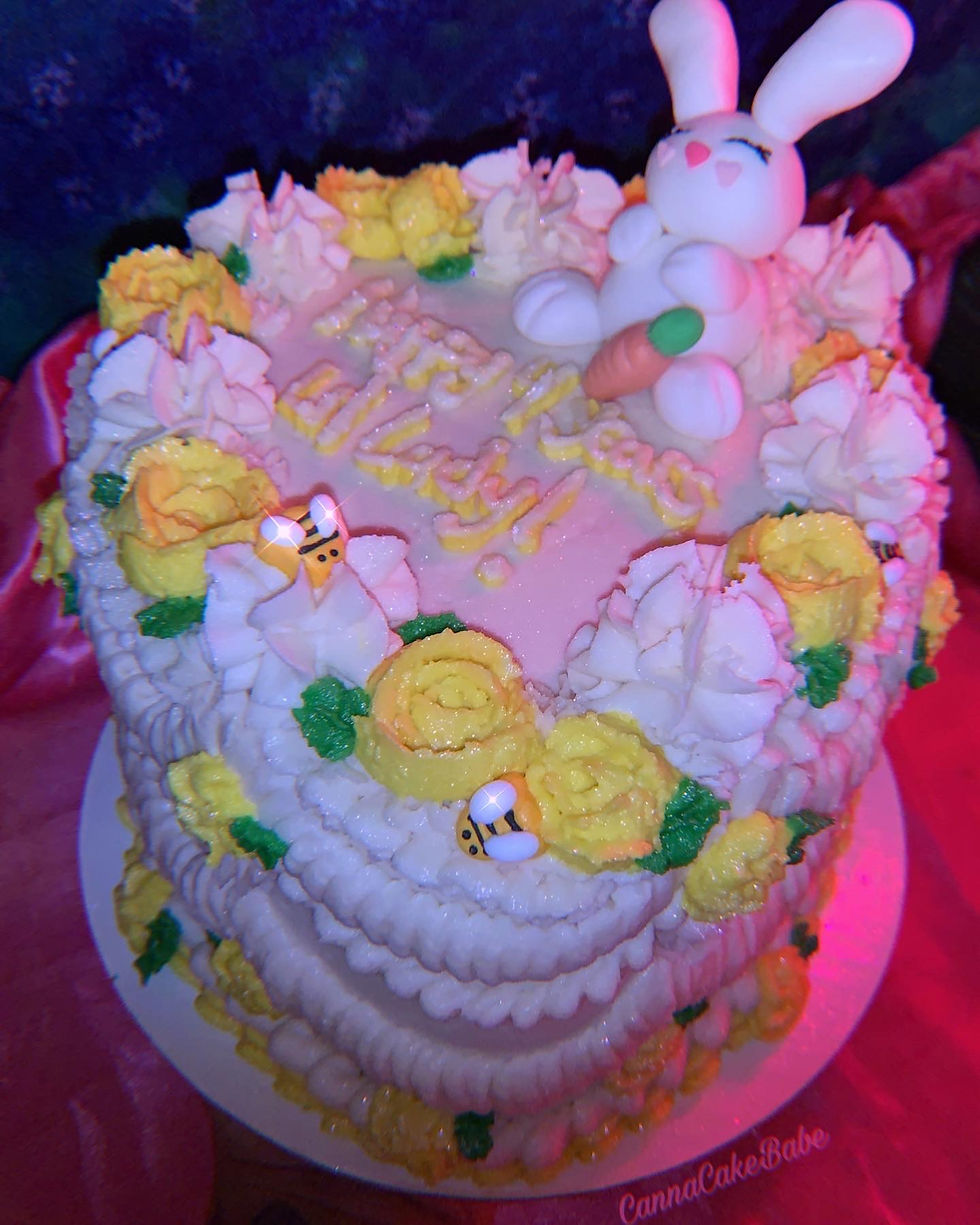 6 Inch carrrot heart cake